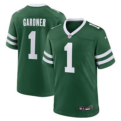 Men's Nike Ahmad Sauce Gardner Legacy Green New York Jets Game Jersey