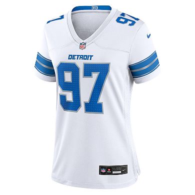 Women's Nike Aidan Hutchinson White Detroit Lions Game Jersey