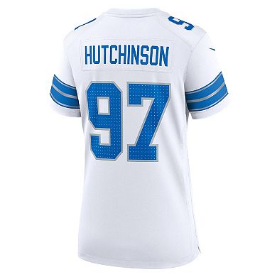 Women's Nike Aidan Hutchinson White Detroit Lions Game Jersey