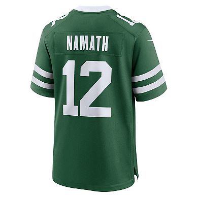 Men's Nike Joe Namath Legacy Green New York Jets Game Jersey