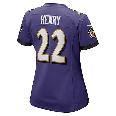 Women's Nike Derrick Henry Purple Baltimore Ravens Game Player Jersey