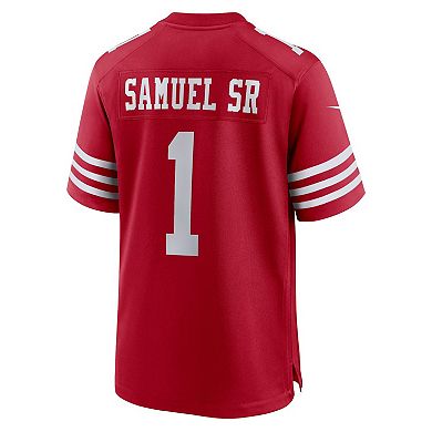 Men's Nike Deebo Samuel Sr Scarlet San Francisco 49ers Game Player Jersey