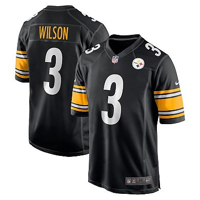 Men's Nike Russell Wilson Black Pittsburgh Steelers Game Jersey