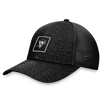 Women's Fanatics Branded Black Pittsburgh Penguins Authentic Pro Road Trucker Adjustable Hat