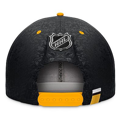 Men's Fanatics Branded Black/Gold Pittsburgh Penguins Authentic Pro Alternate Jersey Snapback Hat