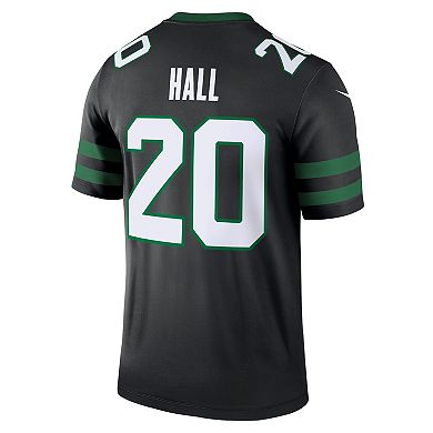 Men's Nike Breece Hall Legacy Black New York Jets Alternate Legend Jersey