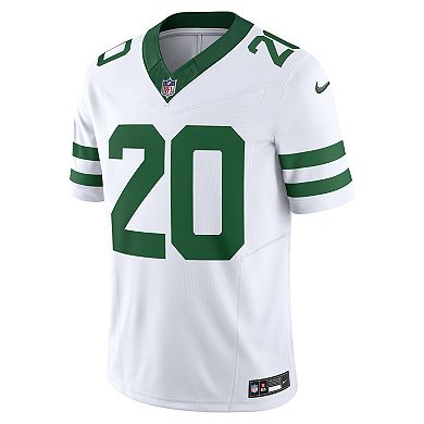 Men's Nike Breece Hall Legacy White New York Jets Vapor F.U.S.E. Limited Jersey