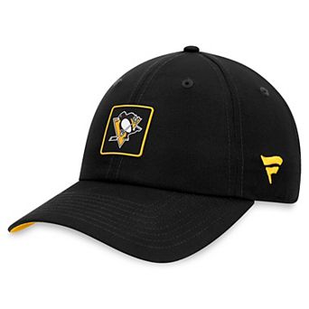 Men's Fanatics Branded Black Pittsburgh Penguins Authentic Pro Rink Adjustable Hat