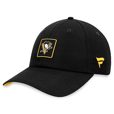 Men's Fanatics Branded Black Pittsburgh Penguins Authentic Pro Rink Adjustable Hat