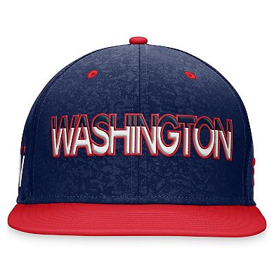 Men's Fanatics Branded Navy/Red Washington Capitals Authentic Pro Alternate Jersey Snapback Hat