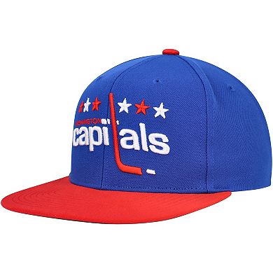 Men's Mitchell & Ness Blue Washington Capitals Core Team Ground 2.0 Snapback Hat