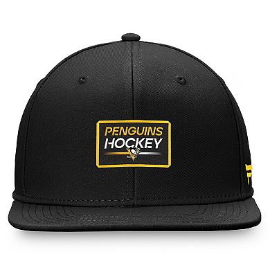 Men's Fanatics Branded Black Pittsburgh Penguins Authentic Pro Prime Snapback Hat