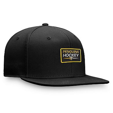 Men's Fanatics Branded Black Pittsburgh Penguins Authentic Pro Prime Snapback Hat