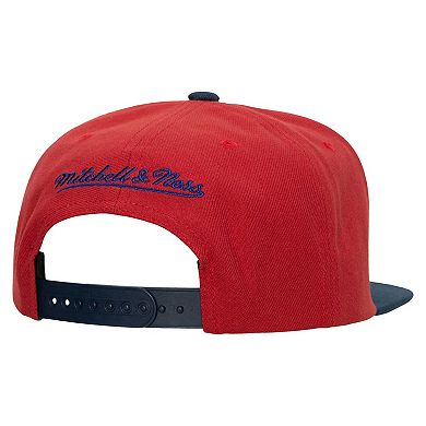Mitchell & Ness Philadelphia 76ers Snapback Cap - Team Ground 2.0 - Dark Blue
