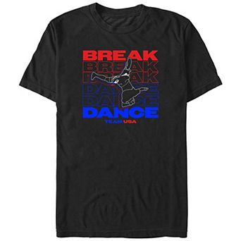Big & Tall Break Dance Team USA Graphic Tee
