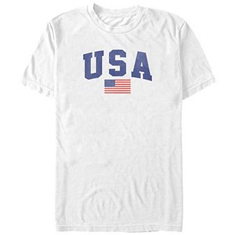 Big & Tall USA Flag Graphic Tee