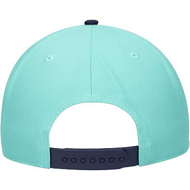 Men's American Needle Light Blue/Deep Sea Blue Seattle Kraken Roscoe Washed Twill Adjustable Hat