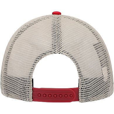 Men's '47 Red/Tan St. Louis Cardinals Four Stroke Clean Up Trucker Snapback Hat