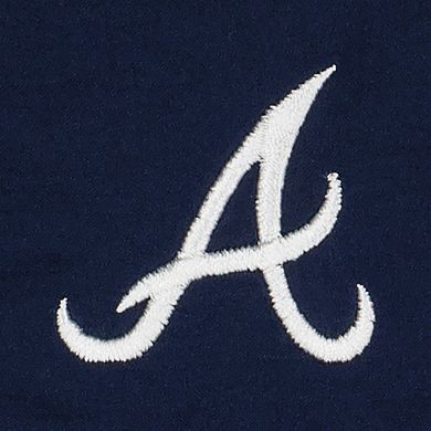 Men's Columbia Navy Atlanta Braves Tamiami Omni-Shade Button-Down Shirt