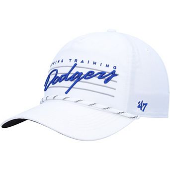 Men's '47 White Los Angeles Dodgers Downburst Hitch Snapback Hat