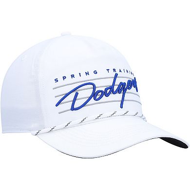 Men's '47 White Los Angeles Dodgers Downburst Hitch Snapback Hat