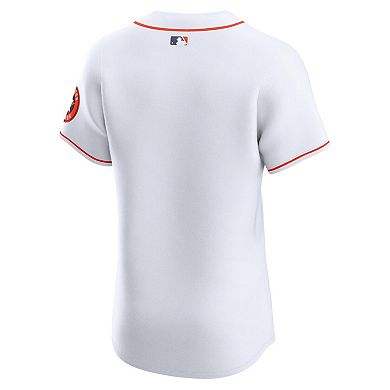 Men's Nike White Houston Astros Home Vapor Premier Elite Patch Jersey