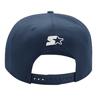 Men's Starter Light Blue/Deep Sea Blue Seattle Kraken Logo Two-Tone Snapback Hat