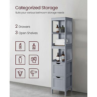 Bathroom Floor Cabinet With 2 Drawers