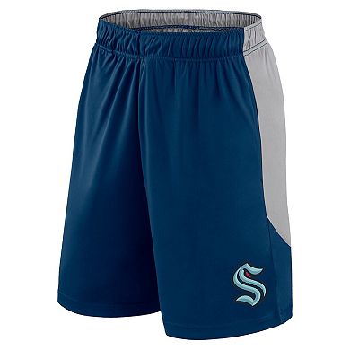 Men's Fanatics Branded Deep Sea Blue Seattle Kraken Go Hard Shorts