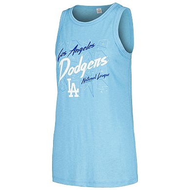 Women's Soft as a Grape Royal Los Angeles Dodgers Gauze High Neck Tank Top