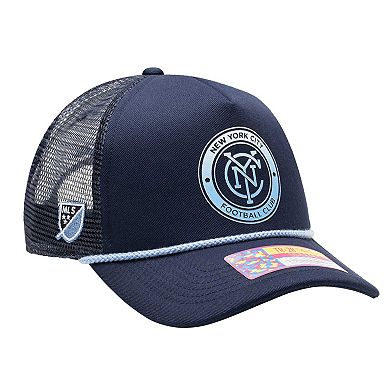 Men's Navy New York City FC Atmosphere Trucker Adjustable Hat