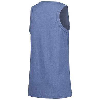 Women's Soft as a Grape Navy Seattle Mariners Gauze High Neck Tank Top