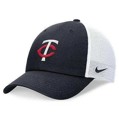 Men's Nike Navy Minnesota Twins Evergreen Club Trucker Adjustable Hat