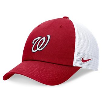 Men's Nike Red Washington Nationals Evergreen Club Trucker Adjustable Hat