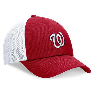 Men's Nike Red Washington Nationals Evergreen Club Trucker Adjustable Hat