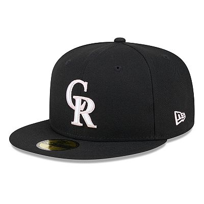 Men s New Era Black Colorado Rockies 2024 Mother s Day On Field 59FIFTY Fitted Hat