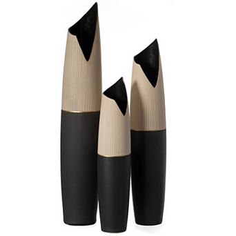 Freestanding Ceramic Floor Vase - Handcrafted Waterproof Vase for Tall Floral Arrangements