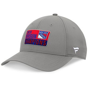 Men's Fanatics Branded Gray New York Rangers 2024 Metropolitan Division Champions Adjustable Hat