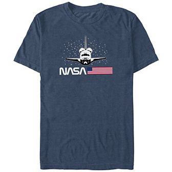 Big & Tall Nasa USA Suttle Graphic Tee
