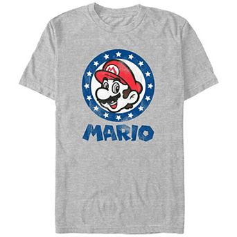 Big & Tall Super Mario Bros Mario Stamp Graphic Tee