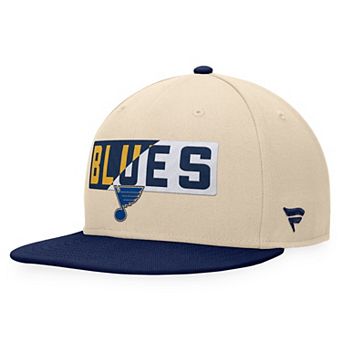 Men's Fanatics Branded Cream/Navy St. Louis Blues Goalaso Snapback Hat