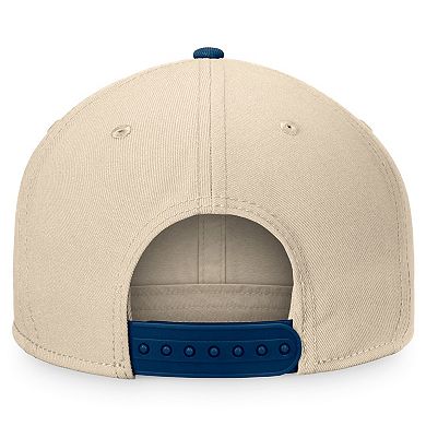 Men's Fanatics Branded Cream/Deep Sea Blue Seattle Kraken Goalaso Snapback Hat