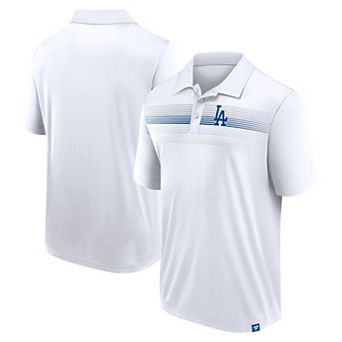 Men's Fanatics Branded White Los Angeles Dodgers Big & Tall Victory For Us Interlock Polo
