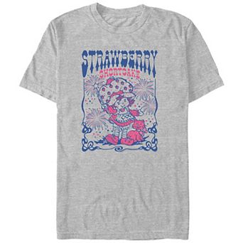 Big & Tall Strawberry Shortcake And Custard Fireworks Party Graphic Tee