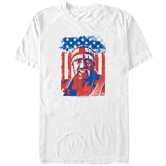 Big & Tall WWE Hulk Hogan Patriotic Phyton Graphic Tee