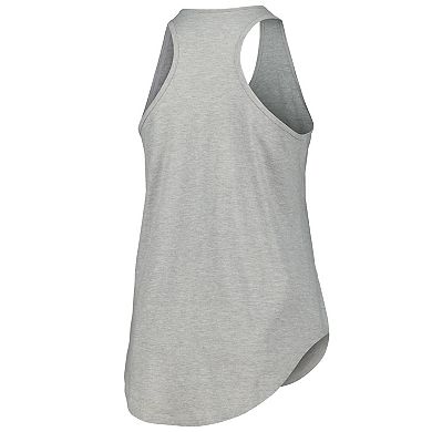 Women's Fanatics Branded Heather Gray Tampa Bay Lightning Plus Size Racerback Tank Top