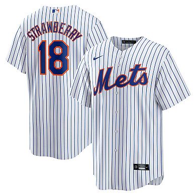 Men's Nike Darryl Strawberry White New York Mets Home Replica Player Jersey