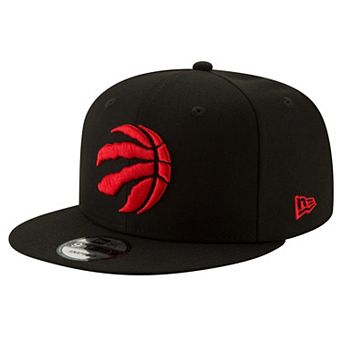 Men's New Era Black Toronto Raptors Official Team Color 9FIFTY Snapback Hat
