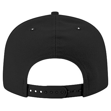 Men's New Era Houston Rockets Black & White 9FIFTY Snapback Hat