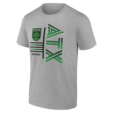 Men's Fanatics Steel Austin FC Crewneck T-Shirt